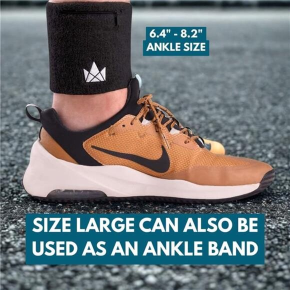 The Friendly Swede Wrist Wallets for Men & Women — Wristband Pocket with Zipper - Picture 4 of 7